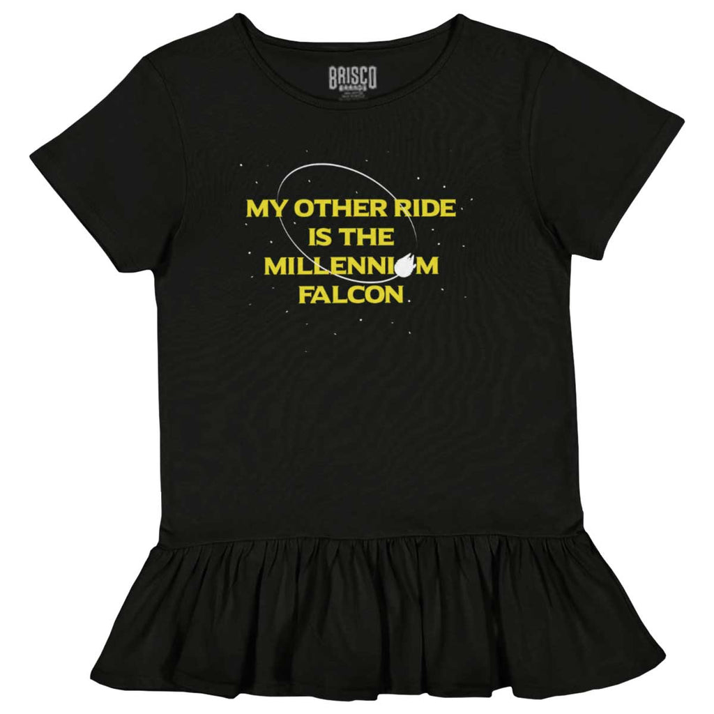 Other Ride Millennium Toddler Ruffle Bottom Tee-Direct To Garment Print-Brisco Baby