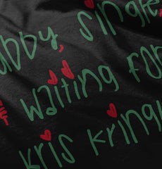 Waiting For Kris Kringle Infant Baby Bib-Direct To Garment Print-Brisco Baby