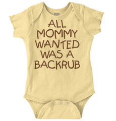 Backrub Romper Bodysuit-Direct To Garment Print-Brisco Baby