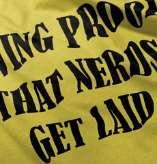 Nerds Get Laid Romper Bodysuit-Direct To Garment Print-Brisco Baby