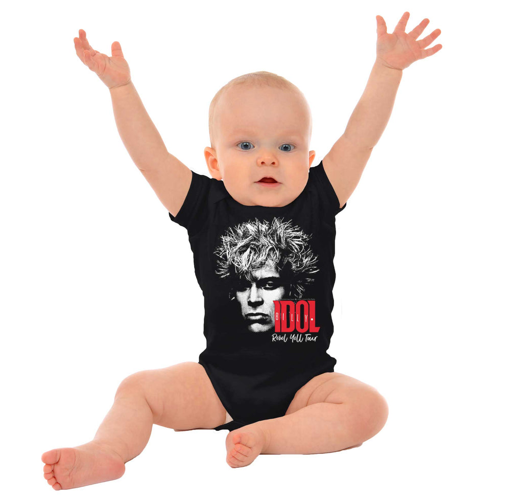 Rebel Yell Tour Romper Bodysuit-Direct To Garment Print-Brisco Baby