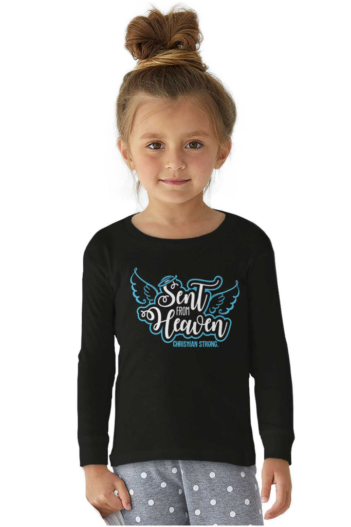 Sent From Heaven Solid Baby Pajama Top-Direct To Garment Print-Brisco Baby