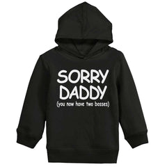 Sorry Daddy Toddler Pullover Hoodie-Direct To Garment Print-Brisco Baby
