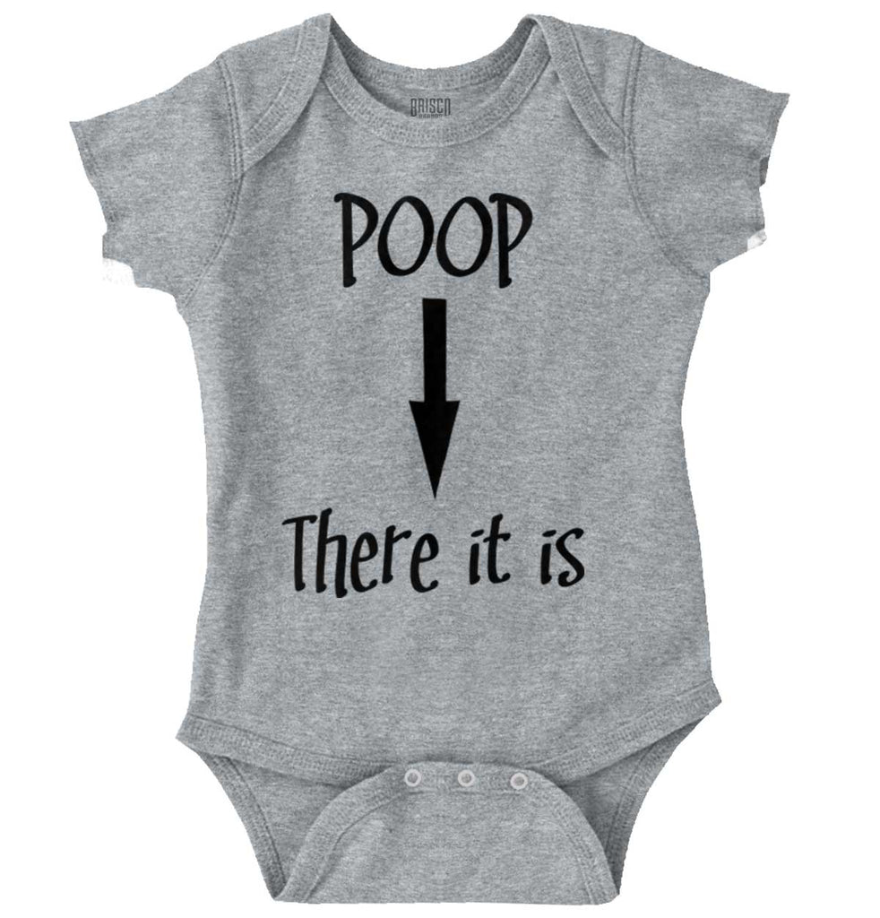 Poop There It Is Romper Bodysuit-Direct To Garment Print-Brisco Baby