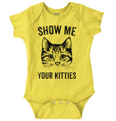 Your Kitties Romper Bodysuit-Direct To Garment Print-Brisco Baby