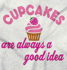 Cupcakes Infant Toddler T Shirt-Direct To Garment Print-Brisco Baby