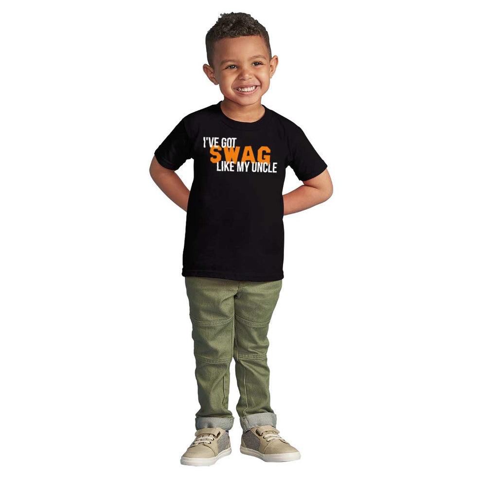 Swag Like My Uncle Infant Toddler T Shirt-Direct To Garment Print-Brisco Baby