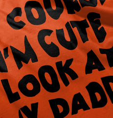 I'm Cute Romper Bodysuit-Direct To Garment Print-Brisco Baby