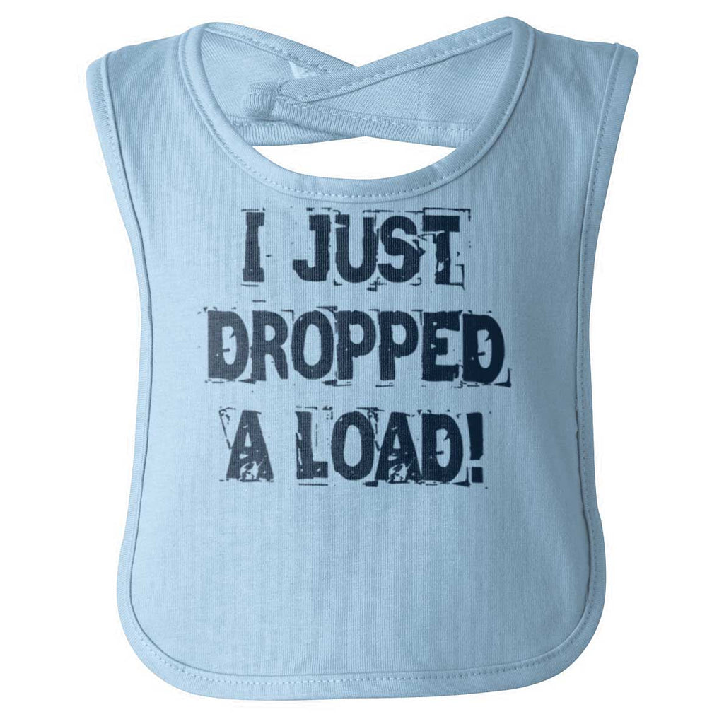 Dropped Load Infant Baby Bib-Direct To Garment Print-Brisco Baby