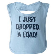 Dropped Load Infant Baby Bib-Direct To Garment Print-Brisco Baby