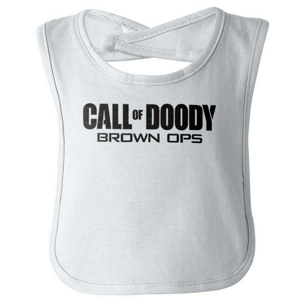 Call Of Doody Infant Baby Bib-Direct To Garment Print-Brisco Baby