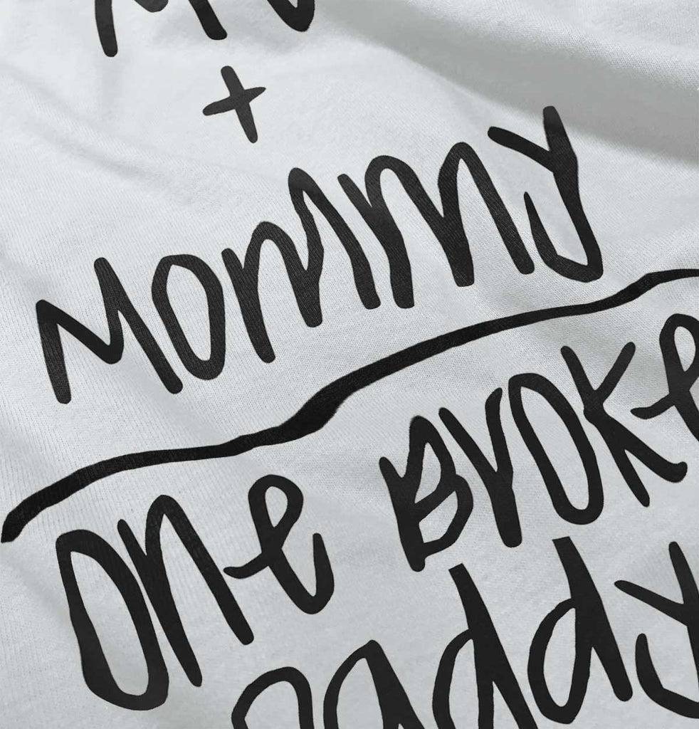 One Broke Daddy Infant Toddler T Shirt-Direct To Garment Print-Brisco Baby