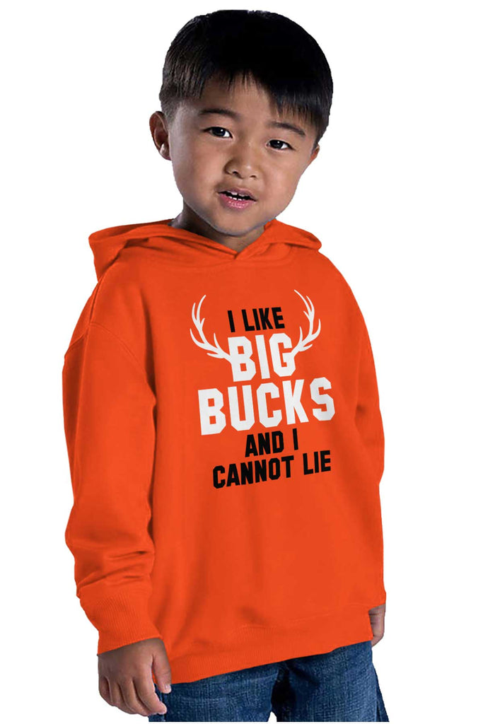 I Like Big Bucks Toddler Pullover Hoodie-Direct To Garment Print-Brisco Baby