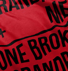 One Broke Grandpa Infant Toddler T Shirt-Direct To Garment Print-Brisco Baby