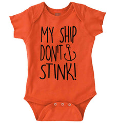 Ship Don't Stink Romper Bodysuit-Direct To Garment Print-Brisco Baby