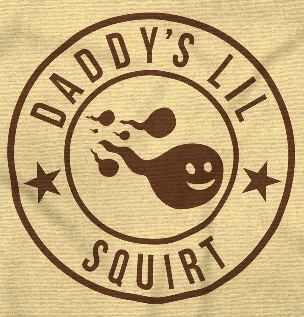 Daddy's Lil Squirt Romper Bodysuit-Direct To Garment Print-Brisco Baby