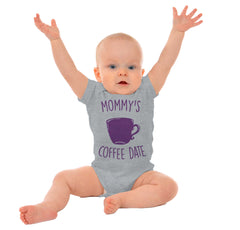 Mommy's Coffee Date Romper Bodysuit-Direct To Garment Print-Brisco Baby