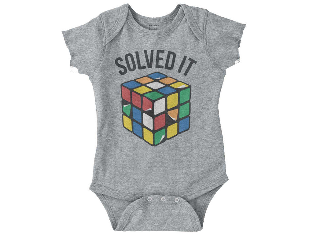 Rubik's Stickers Romper Bodysuit-Direct To Garment Print-Brisco Baby