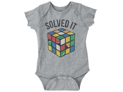 Rubik's Stickers Romper Bodysuit-Direct To Garment Print-Brisco Baby