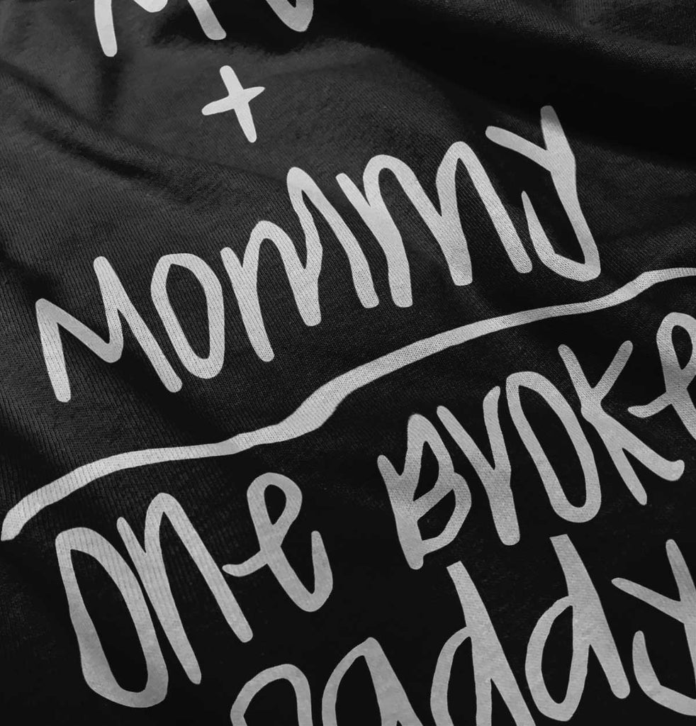 One Broke Daddy Romper Bodysuit-Direct To Garment Print-Brisco Baby