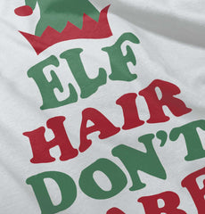 Elf Hair Don't Care Infant Baby Bib-Direct To Garment Print-Brisco Baby
