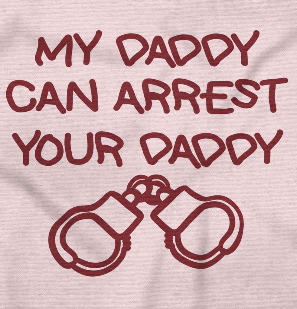 Arrest Your Daddy Solid Baby Infant Dress-Direct To Garment Print-Brisco Baby