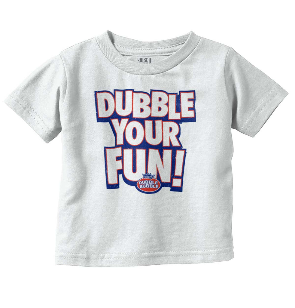 Dubble Your Fun Infant Toddler T Shirt-Direct To Garment Print-Brisco Baby