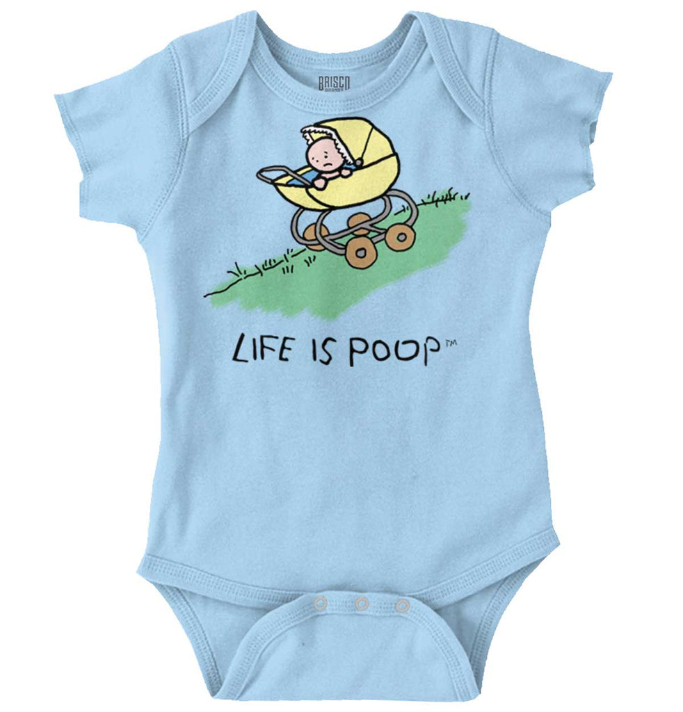 Downhill Stroller Romper-Direct To Garment Print-Brisco Baby