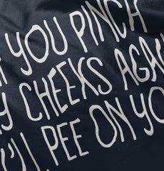 I'll Pee on You Romper Bodysuit-Direct To Garment Print-Brisco Baby