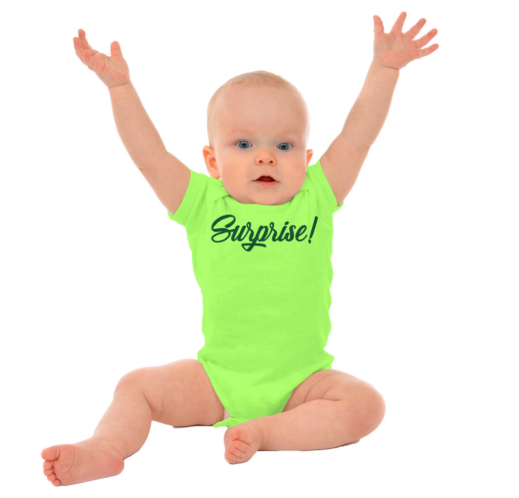 Surprise! Romper Bodysuit-Direct To Garment Print-Brisco Baby