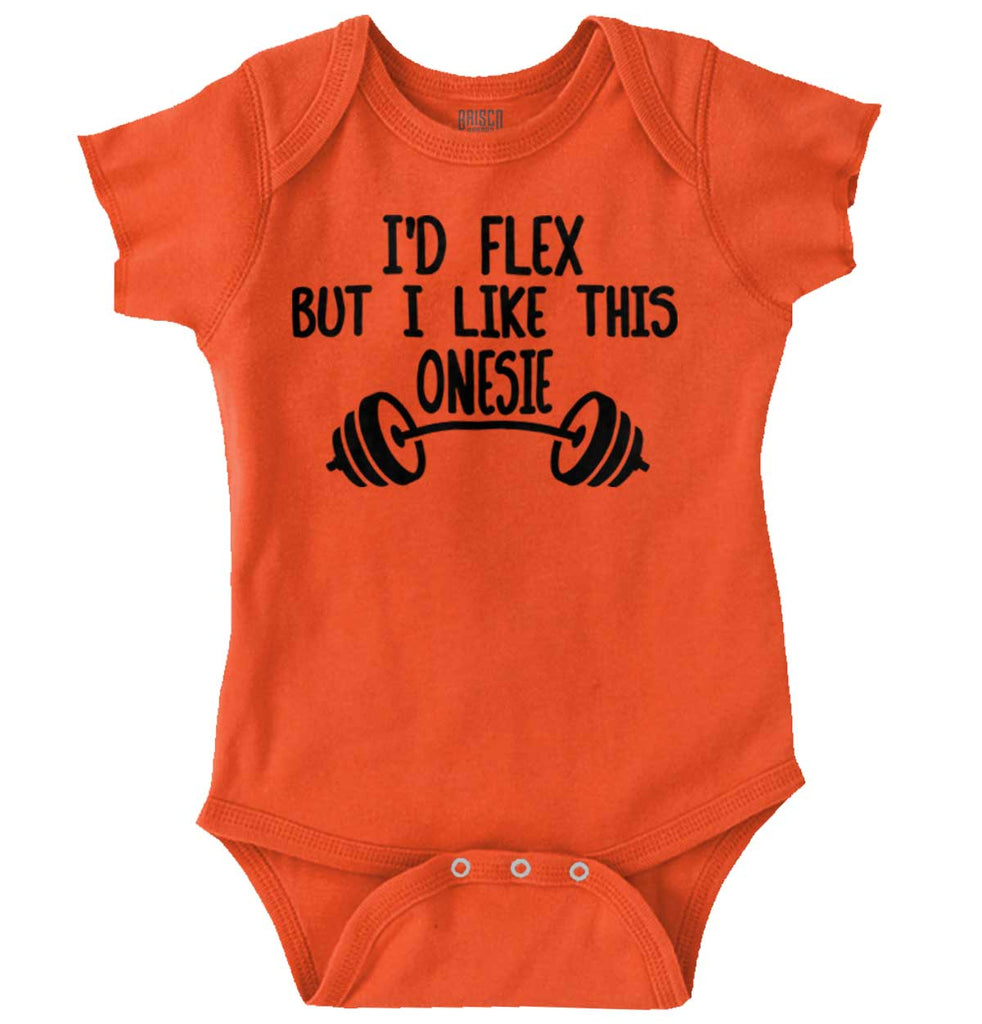 I'd Flex Romper Bodysuit-Direct To Garment Print-Brisco Baby