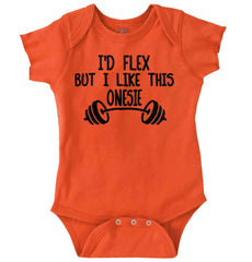 I'd Flex Romper Bodysuit-Direct To Garment Print-Brisco Baby