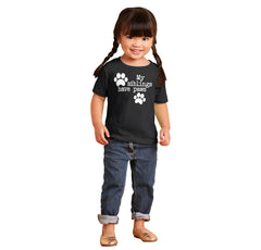 Siblings have paws Infant Toddler T Shirt-Direct To Garment Print-Brisco Baby