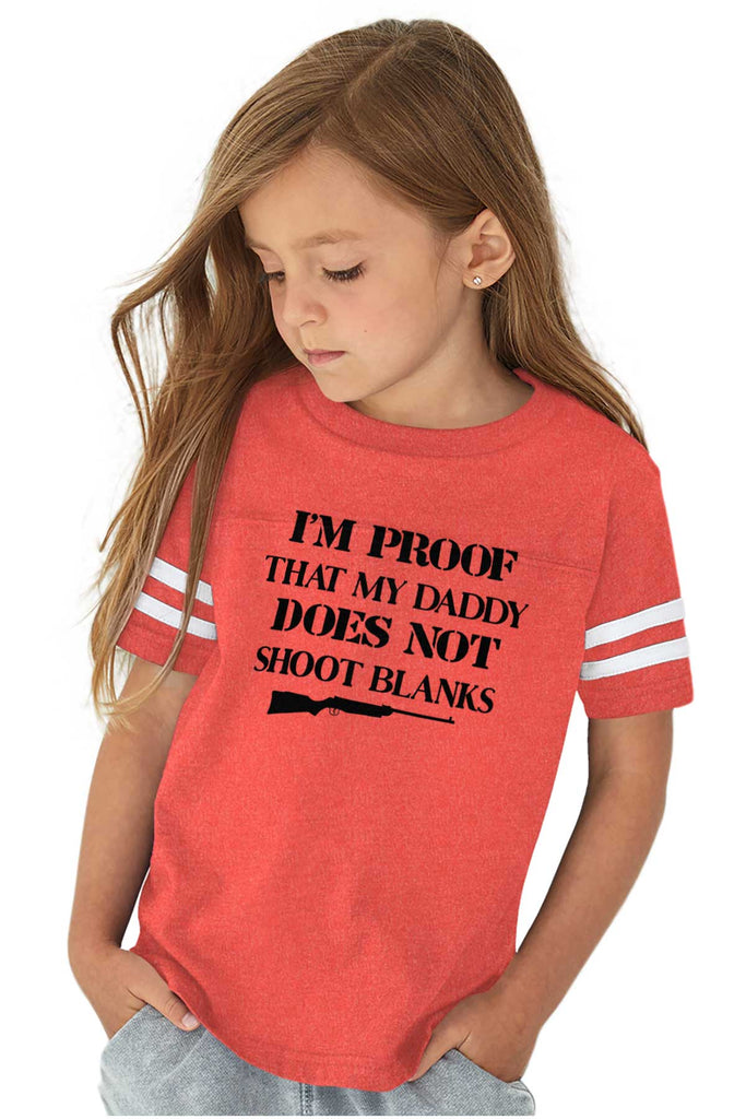 Shoot Blanks Toddler Football Jersey Tee-Direct To Garment Print-Brisco Baby