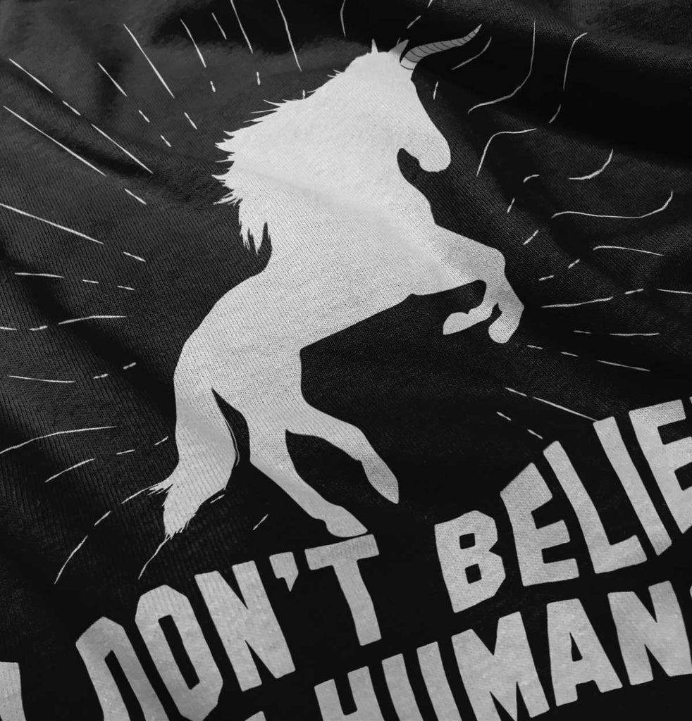 Don't Believe In Humans Infant Baby Bib-Direct To Garment Print-Brisco Baby