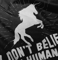 Don't Believe In Humans Infant Baby Bib-Direct To Garment Print-Brisco Baby