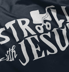 Stroll With Jesus Toddler Pullover Hoodie-Direct To Garment Print-Brisco Baby