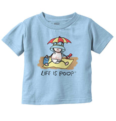 Beach Umbrella Infant Toddler T Shirt-Direct To Garment Print-Brisco Baby