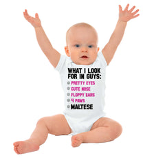 Maltese Checklist Romper Bodysuit-Direct To Garment Print-Brisco Baby