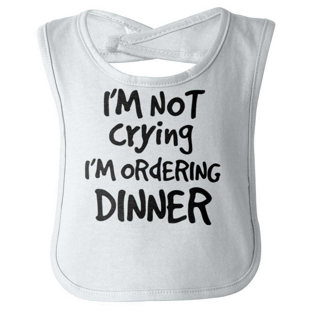Ordering Dinner Infant Baby Bib-Direct To Garment Print-Brisco Baby
