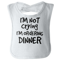 Ordering Dinner Infant Baby Bib-Direct To Garment Print-Brisco Baby