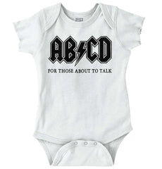 AB CD Romper Bodysuit-Direct To Garment Print-Brisco Baby