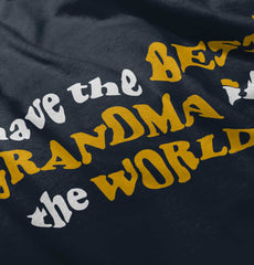 Best Grandma In The World Infant Toddler T Shirt-Direct To Garment Print-Brisco Baby