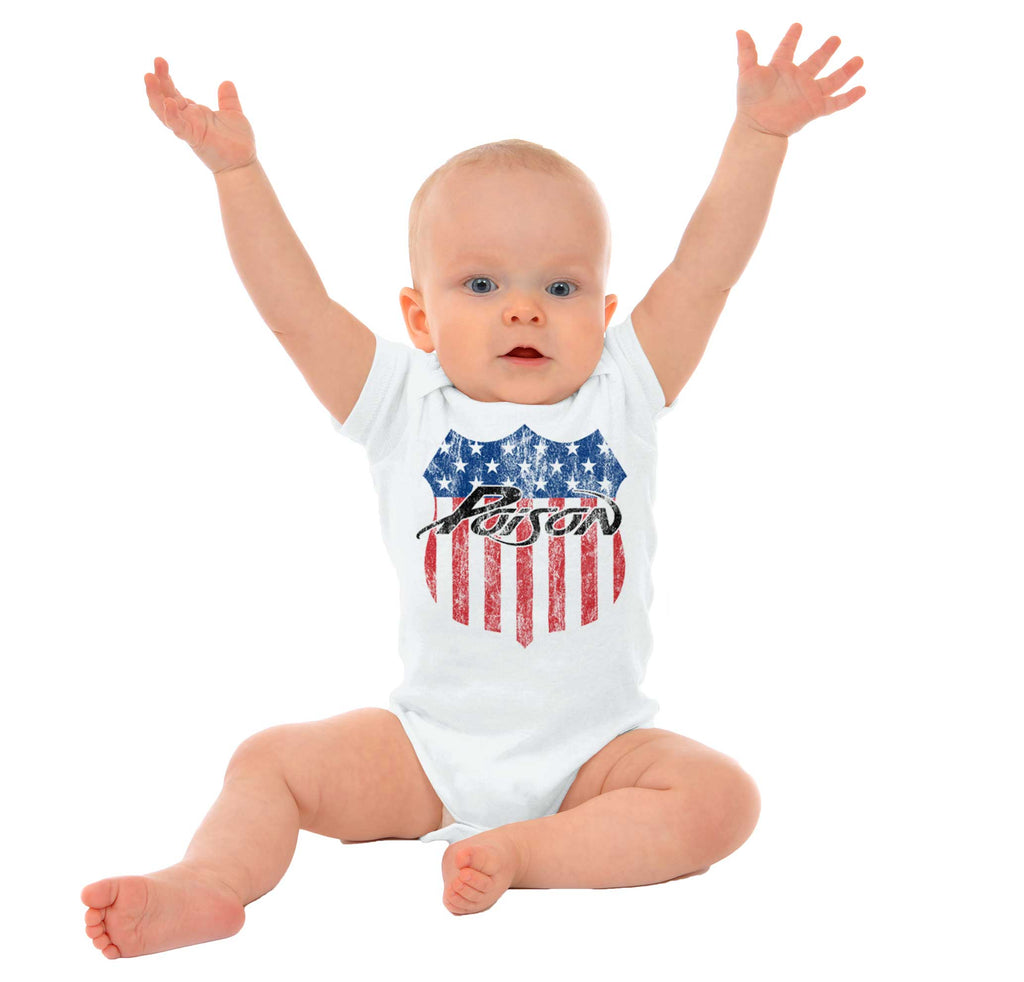 Poison USA Romper Bodysuit-Direct To Garment Print-Brisco Baby