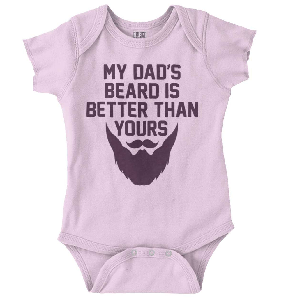 Dad's Beard Romper Bodysuit-Direct To Garment Print-Brisco Baby