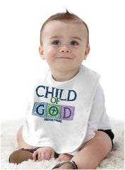 Child of God Infant Baby Bib-Direct To Garment Print-Brisco Baby