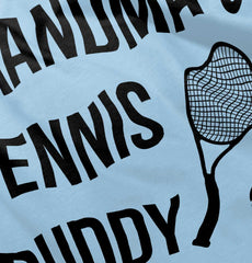 Grandma's Tennis Buddy Infant Baby Bib-Direct To Garment Print-Brisco Baby