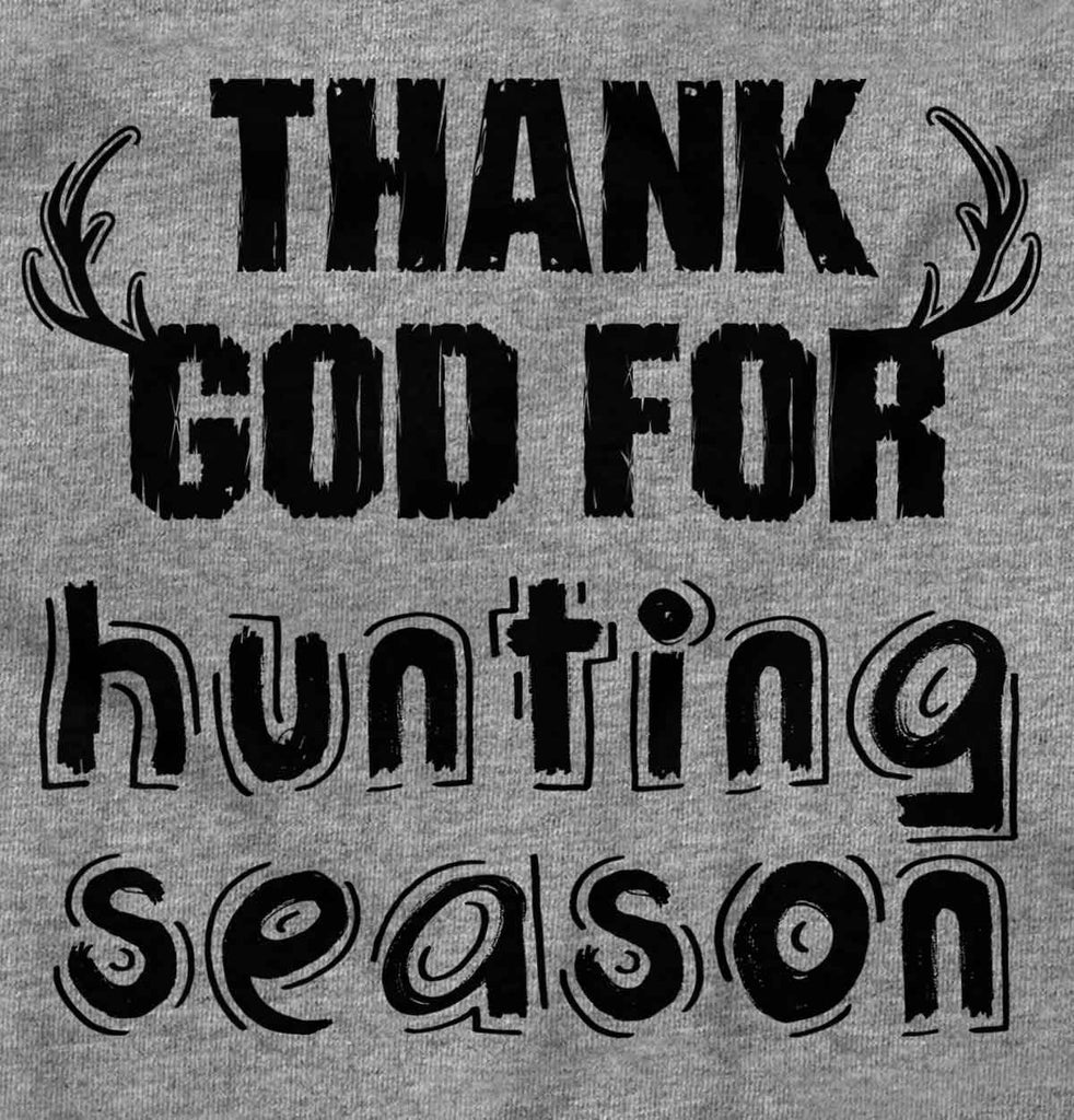 Thank God For Hunting Romper Bodysuit-Direct To Garment Print-Brisco Baby