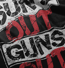 Guns Out Infant Baby Bib-Direct To Garment Print-Brisco Baby