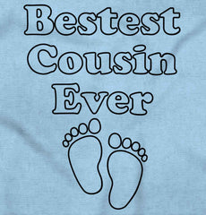 Bestest Cousin Ever Infant Baby Bib-Direct To Garment Print-Brisco Baby